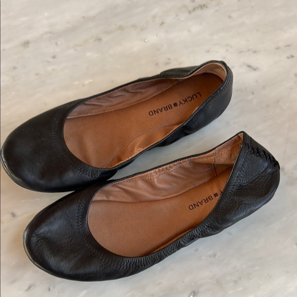 Lucky Brand Women's Black Ballet Flats